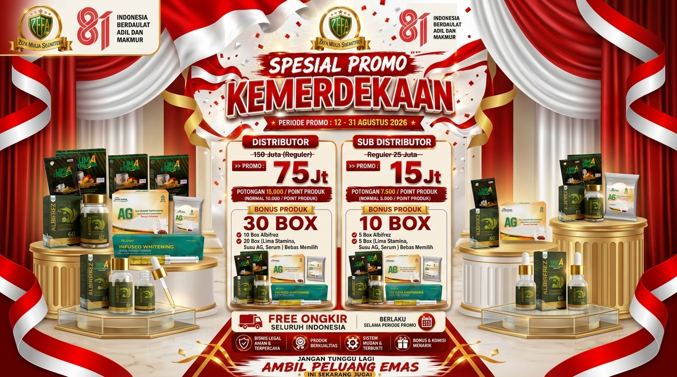 Promo Kemerdekaan RI PT Zefa Mulia Sejahtera